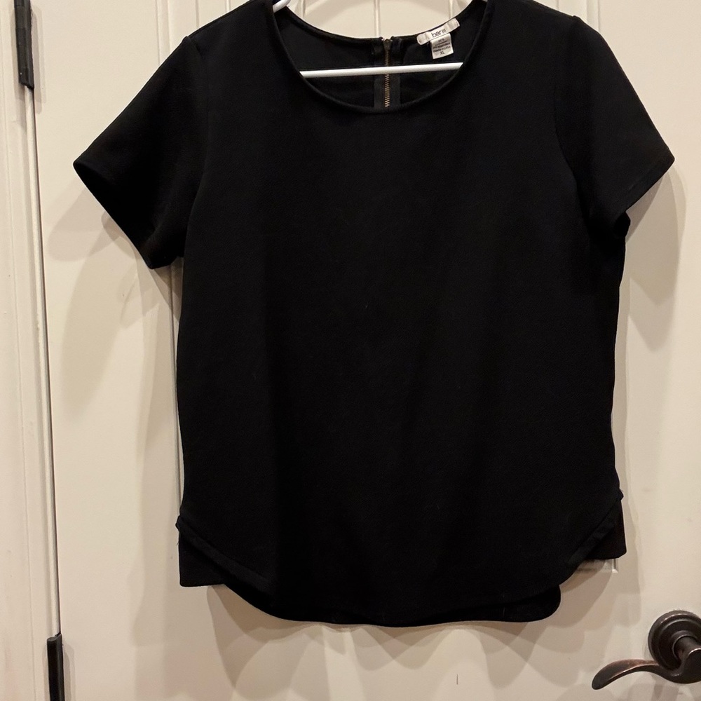 Bar III Black Short Sleeve Top